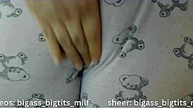 I crave touching my oiled milf ass in pajamas