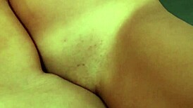 Gorgeous tanned brunette recorded by lesbian friend during hot masturbation!