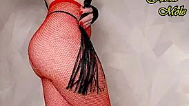 Wow, sexy PAWG with a perfect round ass rides dildo in hot outfit! 🔥