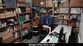 Teen suspect caught stealing at the shop gets punished