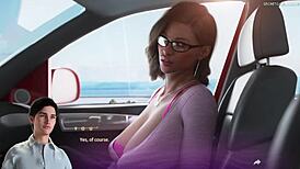 熟女猛妈接老公电话车里偷情狂操