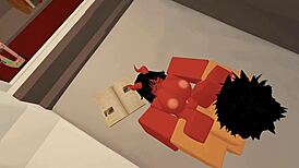 Slut Gets Fucked By Random Guy In Roblox.