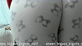 I crave touching my oiled milf ass in pajamas