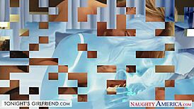 Sexy coed Samantha Hayes gets fucked hard in the classroom, oh damn!