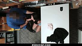 Damn, Isabella Nice bent over in office for hardcore banging by PervCop! She dodged the cops.