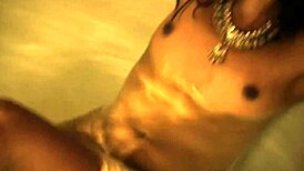 Sensual bollywood dancing babe teasing and undressing