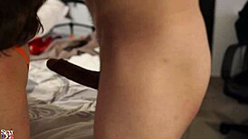 Hey, check this French amateur in leather pants and satin lingerie getting pounded doggystyle!