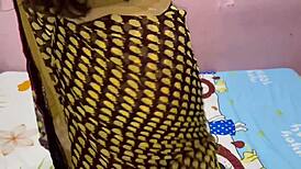 Called Bhabhi from kitchen to satisfy her craving in wild college party.