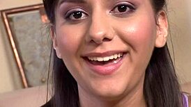 Alana Leigh savors licking and deepthroating big cocks in fishnets