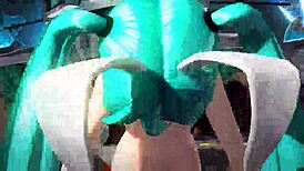 Hatsune Miku全裸兔女郎装在异星Project Diva模组中超棒