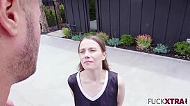 I'm so nervous watching shy Sia Wood dream of basketball fame. Her petite blonde body gets deepthroat action.