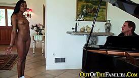 real stepsis swallows cum from monster cock in hardcore fetish scene