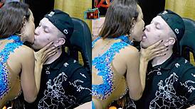 Belinha Baracho surprises host with steamy kiss