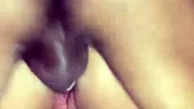 Beautiful Latina Amateur in Sexy Lingerie Having Fun with a Black Guy