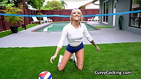 i'm that volleyball chick who made my trainer's dick hard and rode it hard.