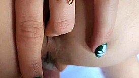 Petite teen pussy slammed hard in hotel with perfect ass covered in sperm