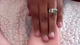 Fucking my friend with my rubber dick in lesbian action