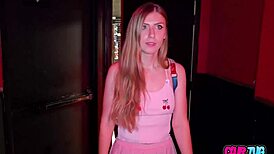 I slipped into the adult theater and got a sneaky handjob in the snowy outdoors.