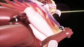 金发Kagamine Rin 3D性爱舞呻吟