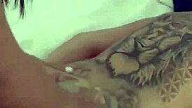 Fucking my friend with my rubber dick in lesbian action