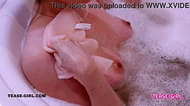 super cute teen 18+ takes a sexy bath