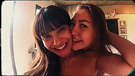 I sucked and rubbed my roommate's pussy until she came, teasing Damiana