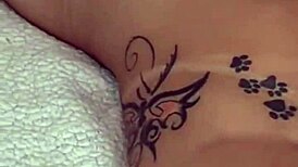 Fucking my friend with my rubber dick in lesbian action