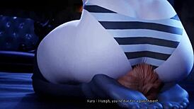 Gothic Witch Kuro Farts During Face Sitting and Cumshot Scene