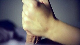 Massage Handjob Cumshot With Wife In POV