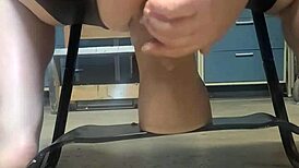 big hankeys dildo rocking my bouncy sex chair, wow! 😍