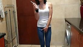 Pisswhore's Wet Jeans Striptease