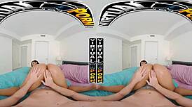 I'm watching virtual porn where gorgeous ashlyn peaks in a swimsuit makes tony rubino crazy to fuck her, and it's driving me nuts!