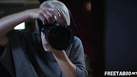 Hot Blonde Milf Poses During Real Photoshoot - Full Movie On Freetaboo Net