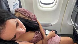 Fucked a STRANGER from the next seat. It happened right on the PLANE!