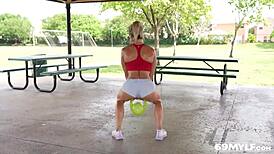 麦迪逊激烈训练后入狂干颜射高潮