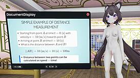 Naked VTuber Explains GPS Satellites in Wild 3D Lecture