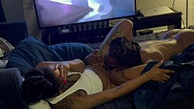 Loyalty Sucks Every Drop of Cum from Ebony Teen Pussy