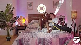 Wife cheats in front of husband in this animation