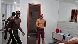 behind the scenes of a huge orgy with naughty yasmin ribeiro and afrodite hotwife, swapping cum, anal creampies, and sexy housewife action