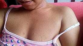 My slut stepmother orgasms in juicy pussy in yard with fingering and creampie!