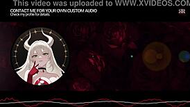 A blonde goth milf succubus is summoned in this femdom roleplay audio for monster cock action