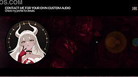 A blonde goth milf succubus is summoned in this femdom roleplay audio for monster cock action