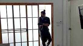 Beautiful Cute Teen 18+ Tied Up Moaning During Deepthroat Blowjob Leading To Facial Cumshot