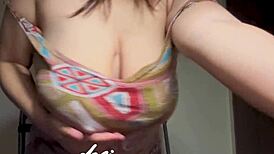 Indian Desi College Girl Teases with Big Boobs on Live Cam Show