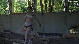 i’m loving dancing and pegging russian style outdoors