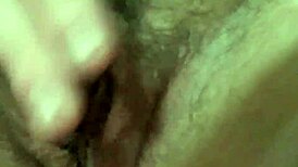 She Rubs Her Tight Hairy Pussy To Juicy Orgasm, Wet And Ready For Licking