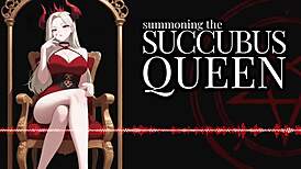 A blonde goth milf succubus is summoned in this femdom roleplay audio for monster cock action