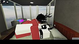 A Roblox Demon Dicks Down a Whore in Missionary Position