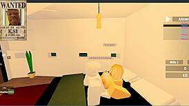 Imagine fucking a young slut in luxurious yacht room during roblox rp