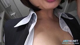 i can't stop showing off my hairy japanese pussy in part 4